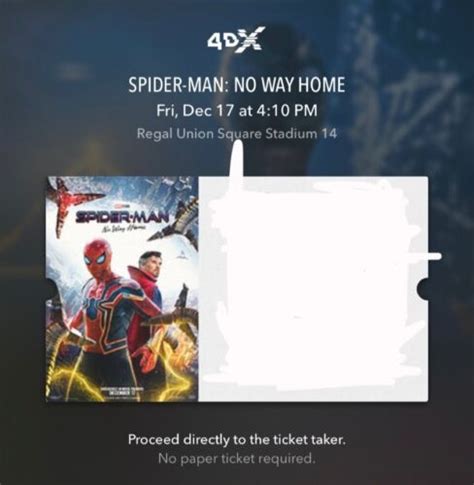 spider-man no way home 4dx tickets