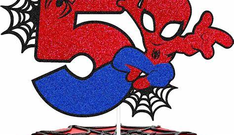5 SpiderMan Edible Cake Topper by EdiblePrints4You on Etsy, $8.99