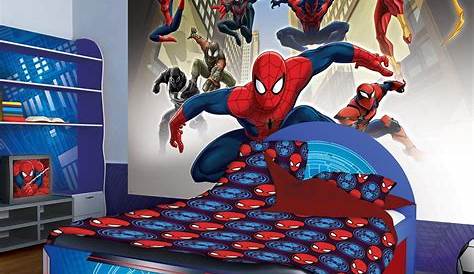 Jax's Spiderman Room is FINALLY COMPLETE. Boys room design, Spiderman