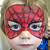 spiderman face paint easy