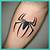 spiderman logo tattoo