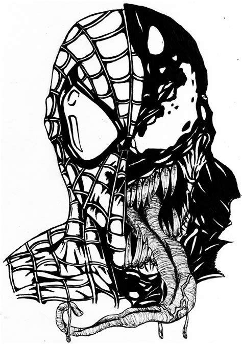 Venom Coloring Pages Collection Whitesbelfast