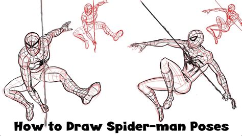 spiderman drawing pose