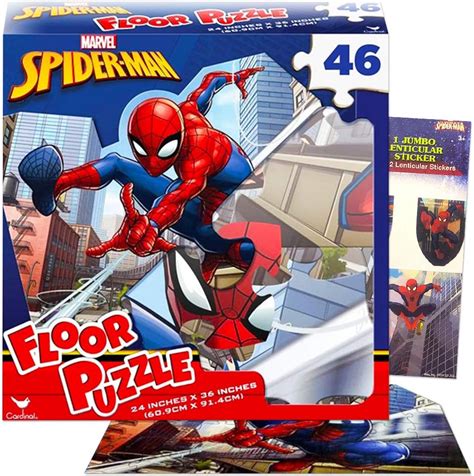 Unleash Your Inner Hero with Spiderman Floor Puzzle: Perfect for Kids and Fans Alike!