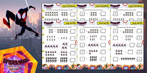 Spiderman Math Practice + Printable