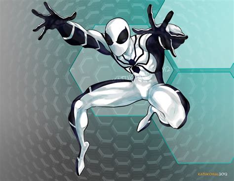 spiderman with white spider