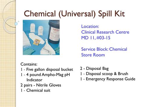 Spill Kit Ppt