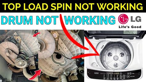 spin function in washing machine not working