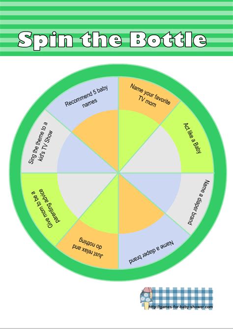 Spin The Bottle Board Printable
