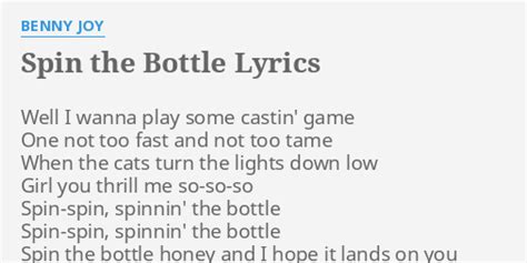 spin the bottle song lyrics