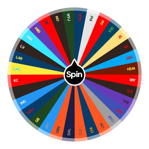 spin the wheel of nfl teams