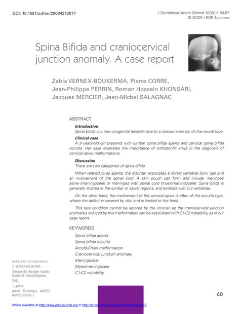 spina bifida case report