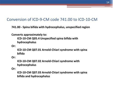 spina bifida icd 10 code