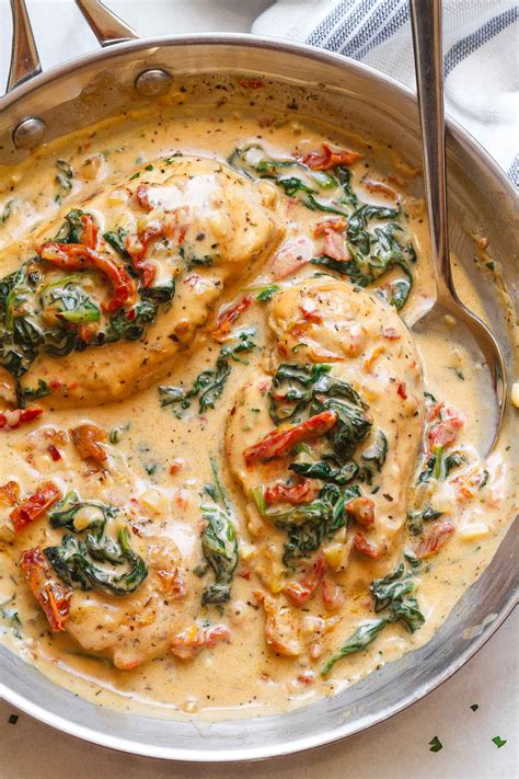 spinach and chicken recipes easy