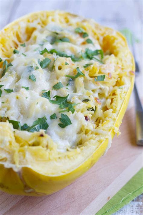 Spinach Artichoke Spaghetti Squash
