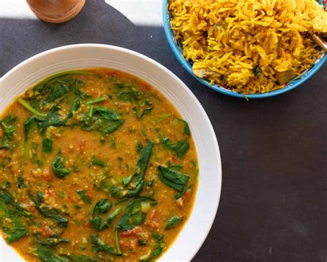 Spinach Dal With Chicken