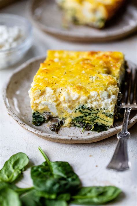 Spinach Egg Bake With Bread