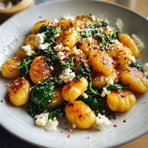 Spinach Feta Gnocchi