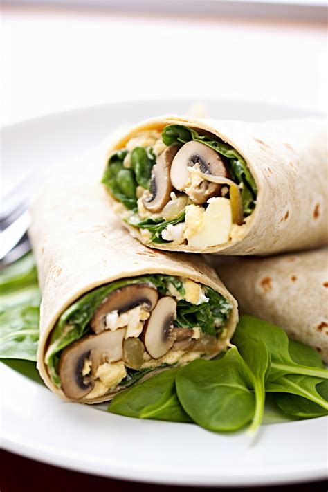 Spinach Tortilla Breakfast Wrap