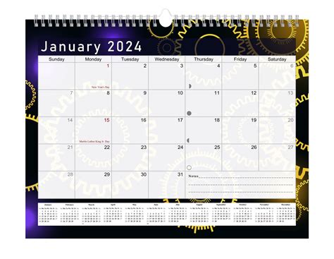 Spiral Bound Desk Calendar 2024: A Must-Have For Your Office