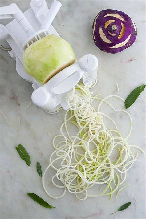 Spiralized Kohlrabi