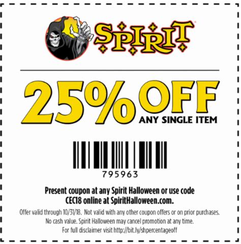 Get Your Spirit Halloween Coupon 25% Off This Year!