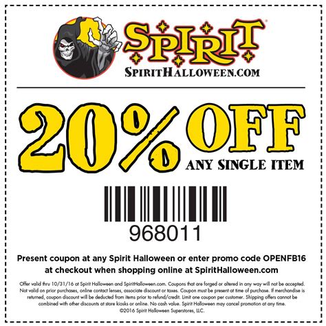 spirit halloween 2023 coupon