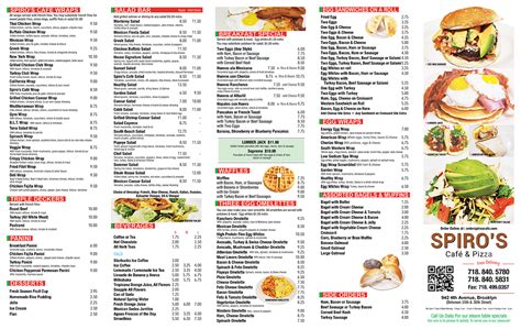 spiro's menu