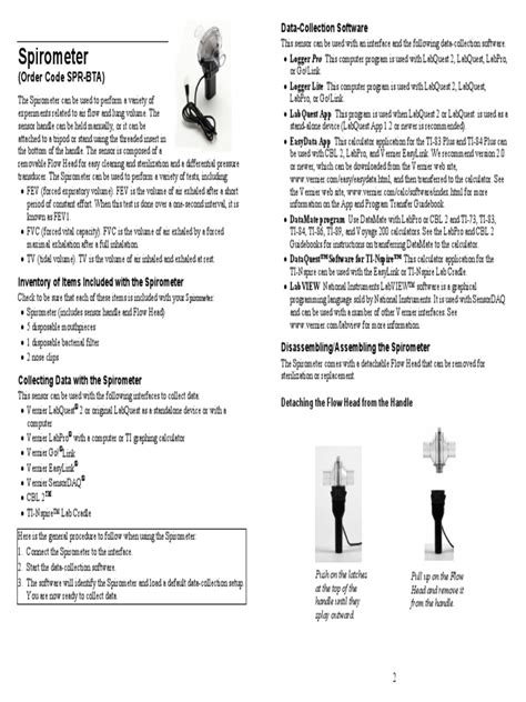Spirometer User Manual