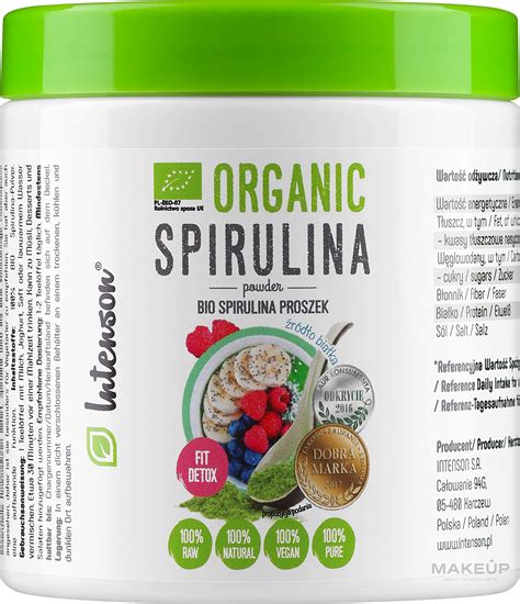 Spirulina Nutritional Makeup
