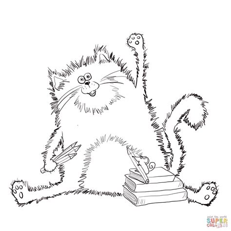 splat the cat coloring page