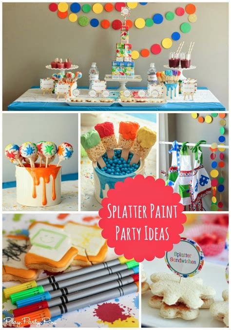 Splatter Paint Party Ideas