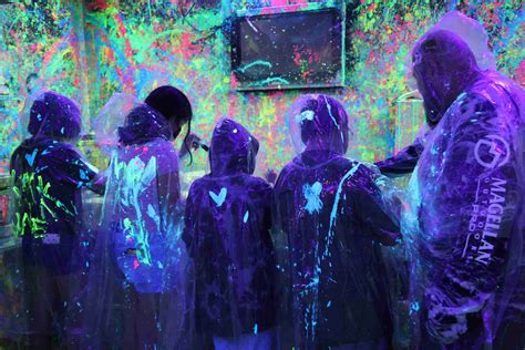 splatter paint session