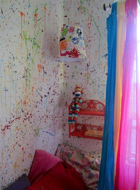 Splatter Paint Wall Room