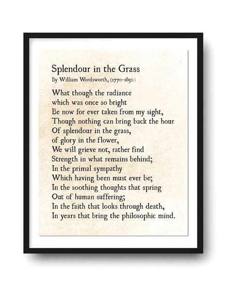 splendor in the grass quote from wordsworth