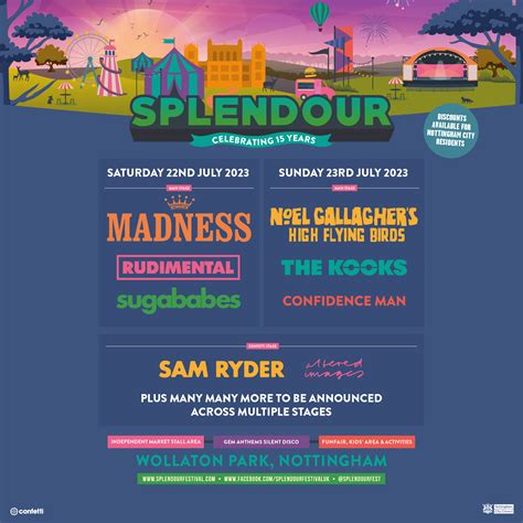 splendour festival nottingham line up