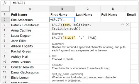 How to Split Text to Columns in Google Sheets ExcelNotes