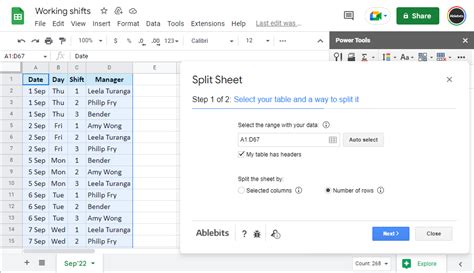 Split Google sheet into multiple sheets by common records
