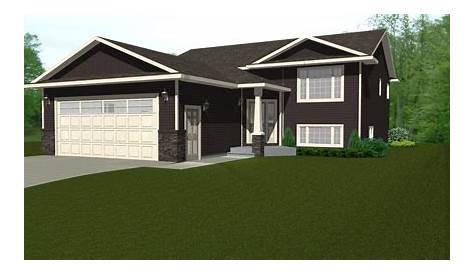 New Top Split Level House Plans With Attached Garage, House Plan View