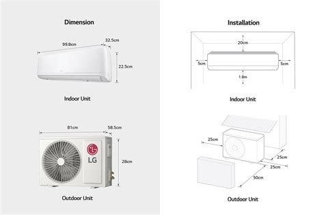 Split Ac Dimensions