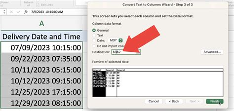 split date time in excel