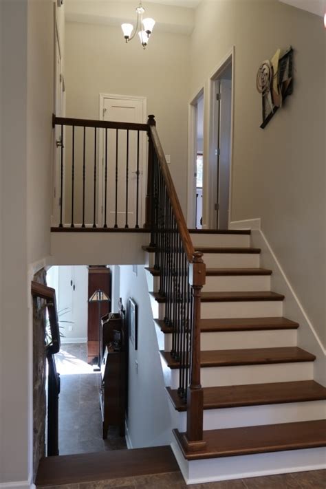 split level living room railing looking for staircase design