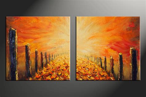 Split Painting On Canvas