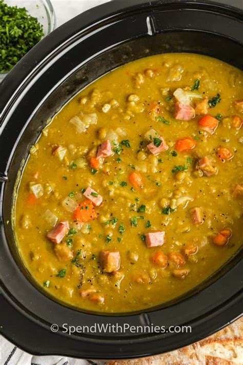 Split Pea Soup Ham Crock Pot