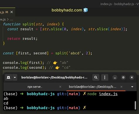 Split String In Javascript By Index