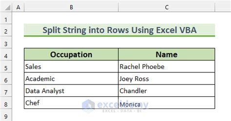 Split String Into Rows Db2