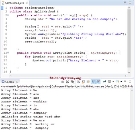 Split String To Lines Java