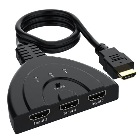 splitter hdmi 3 in 1 out 4k