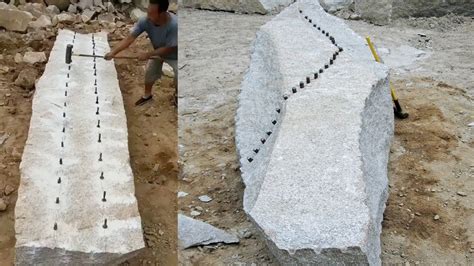 Splitting Stone By Hand