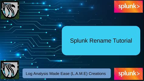 Splunk Rename Example